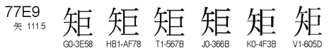 U+77E9